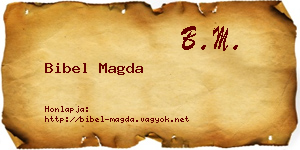 Bibel Magda névjegykártya